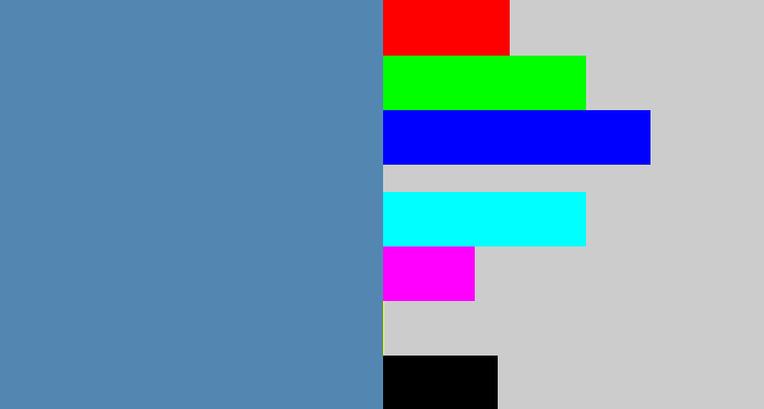 Hex color #5387b2 - off blue