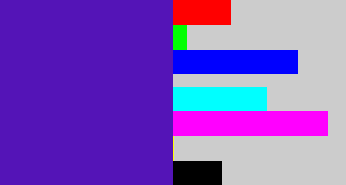Hex color #5414b7 - violet blue
