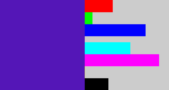 Hex color #5416b7 - violet blue