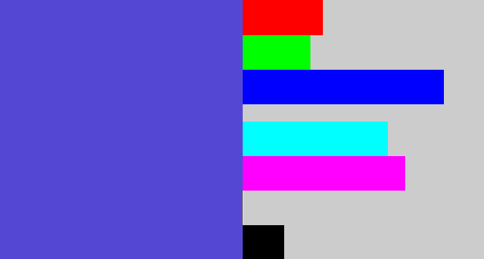 Hex color #5447d4 - blurple
