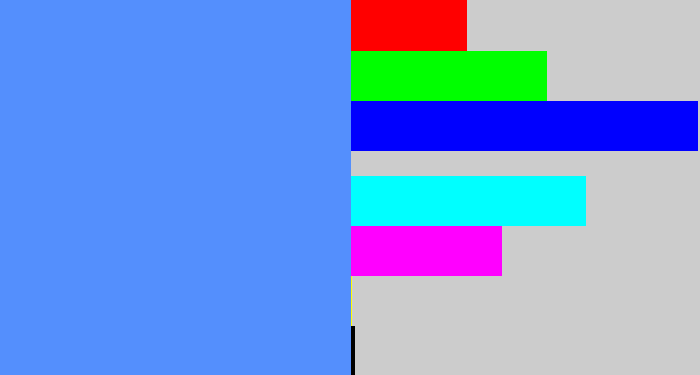 Hex color #548ffd - dodger blue