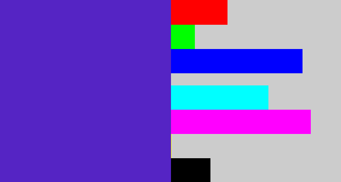 Hex color #5524c4 - blue purple