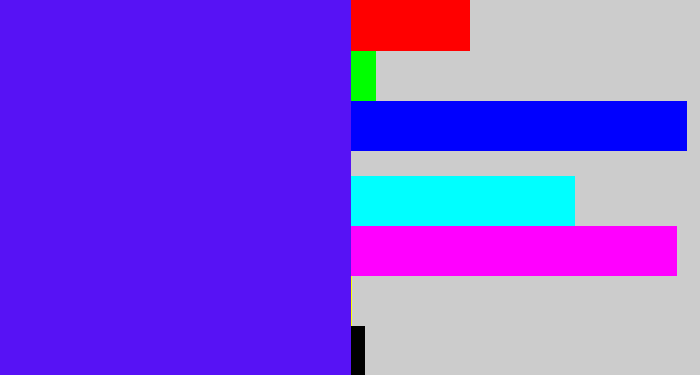 Hex color #5712f5 - blue/purple
