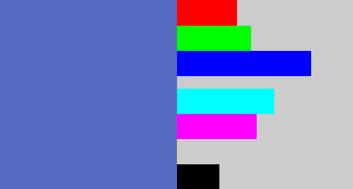 Hex color #576bc2 - iris