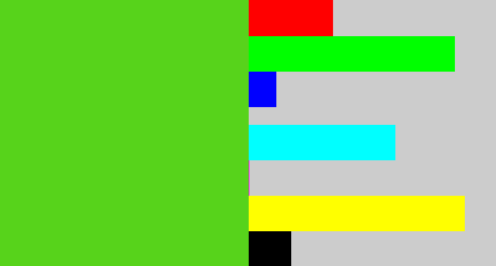 Hex color #57d31b - green apple