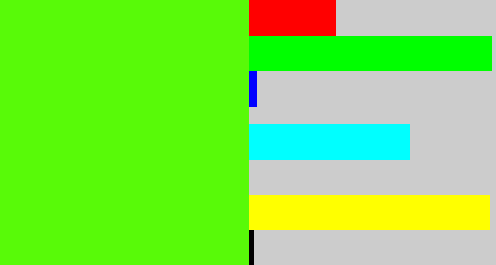 Hex color #58fa08 - bright lime green