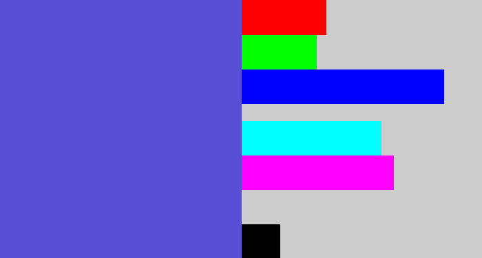 Hex color #594fd6 - warm blue