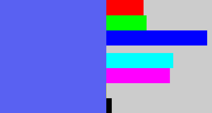 Hex color #5961f2 - warm blue