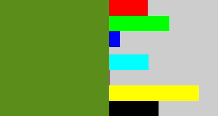 Hex color #5a8d1a - sap green
