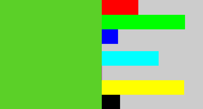 Hex color #5bd028 - green apple