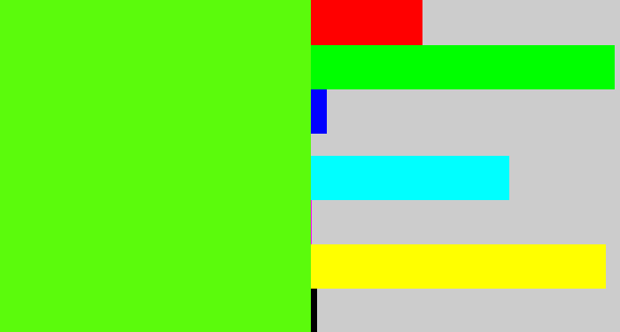 Hex color #5bfb0c - bright lime green