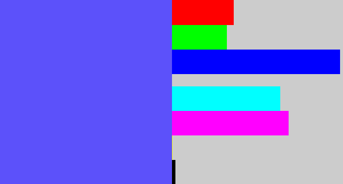 Hex color #5c51fa - purpleish blue