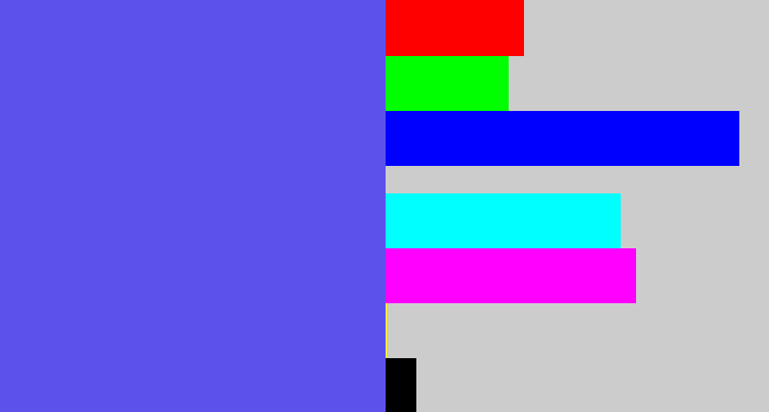 Hex color #5c52eb - purpleish blue