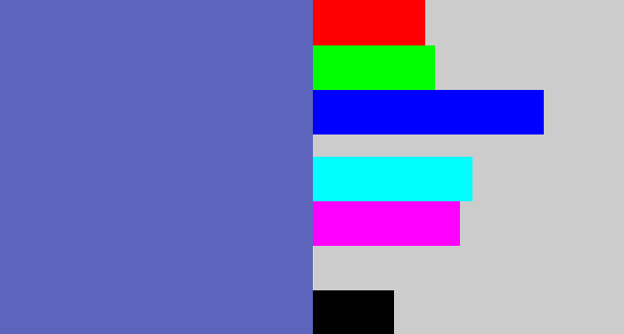 Hex color #5c64bc - iris