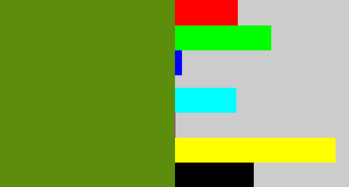 Hex color #5c8d0b - sap green