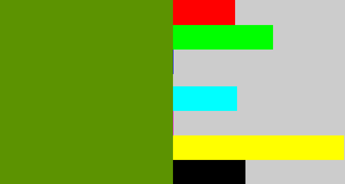 Hex color #5c9301 - sap green