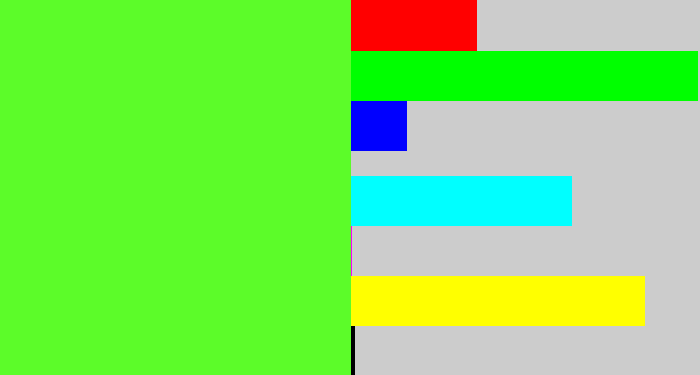 Hex color #5cfc29 - toxic green