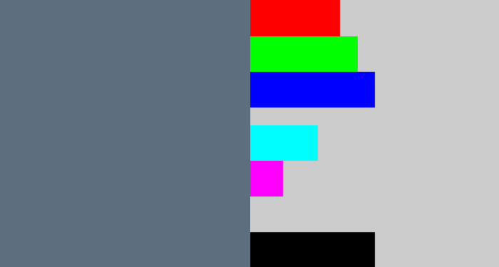 Hex color #5d6e7f - slate