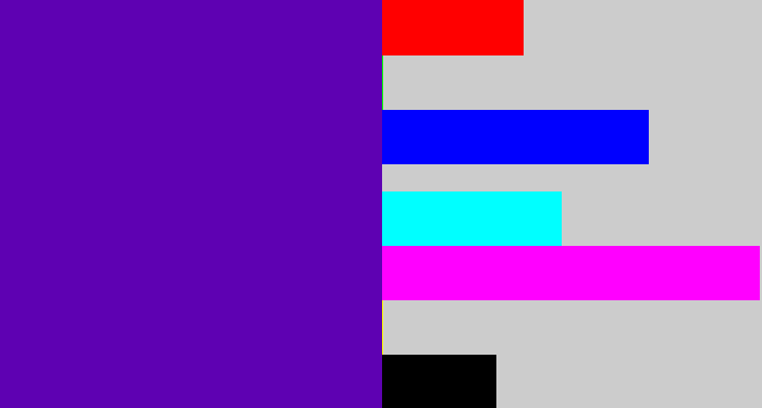 Hex color #5e01b2 - violet blue