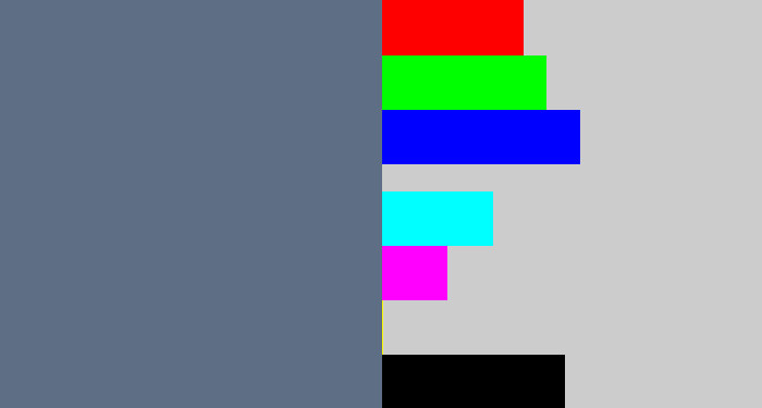 Hex color #5e6e84 - blue grey