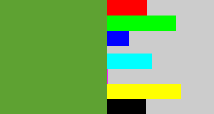 Hex color #5ea232 - grass