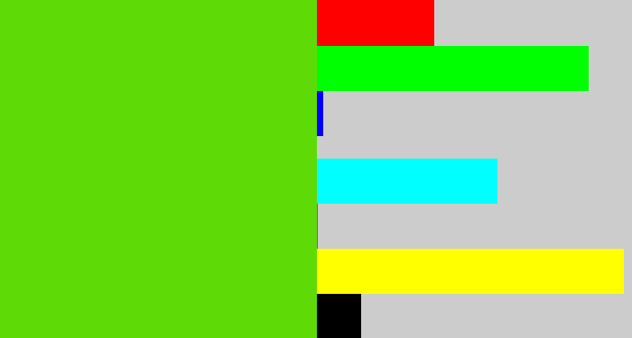 Hex color #5edb06 - green apple