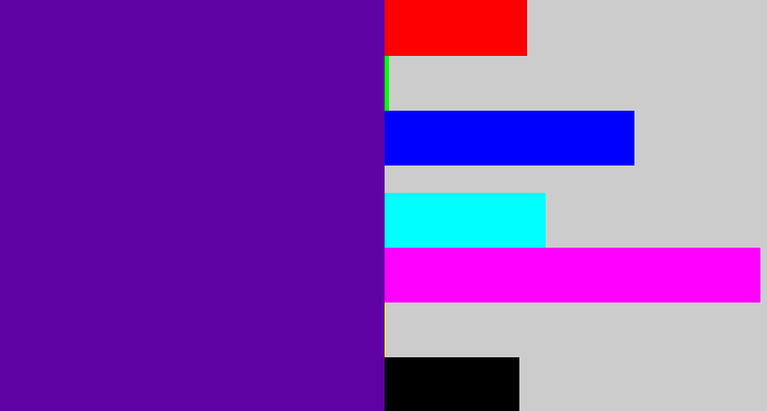 Hex color #5f03a5 - violet blue