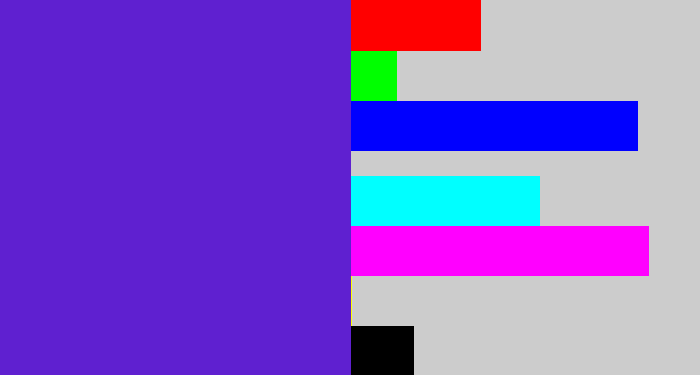 Hex color #5f20d0 - purple/blue