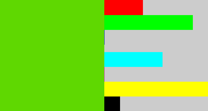 Hex color #5fd801 - frog green