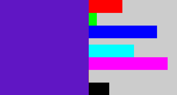 Hex color #6016c4 - purple/blue