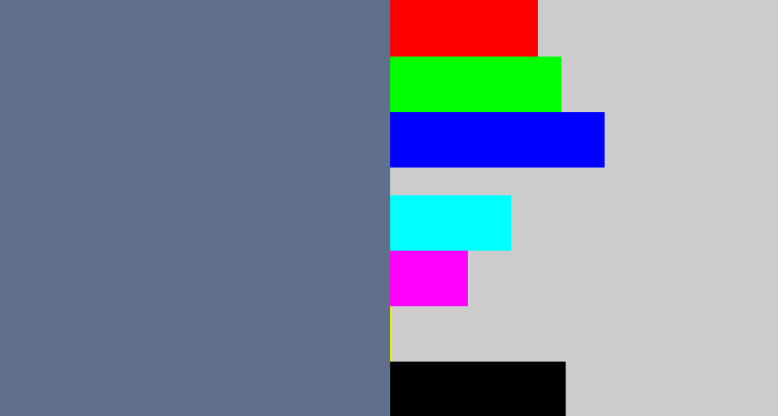 Hex color #60708c - blue grey