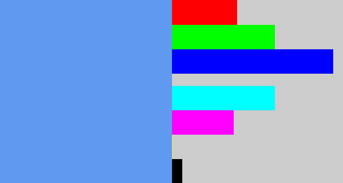 Hex color #609af0 - soft blue
