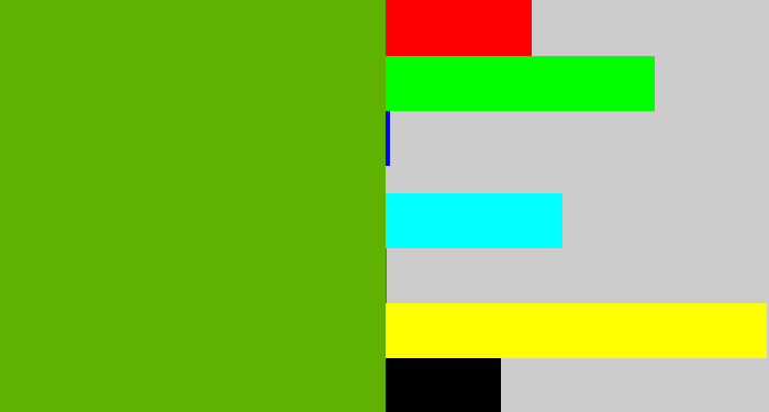 Hex color #60b202 - kermit green