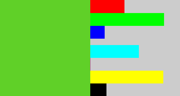 Hex color #60d028 - toxic green