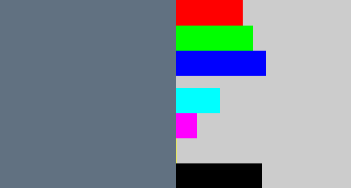 Hex color #617181 - battleship grey