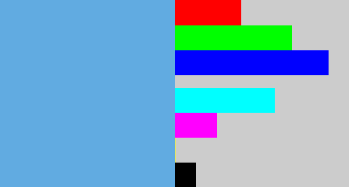 Hex color #61abe1 - soft blue