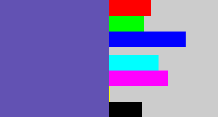 Hex color #6252b3 - iris