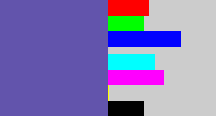 Hex color #6254ac - iris