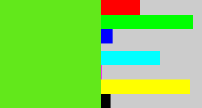 Hex color #62e81b - green apple