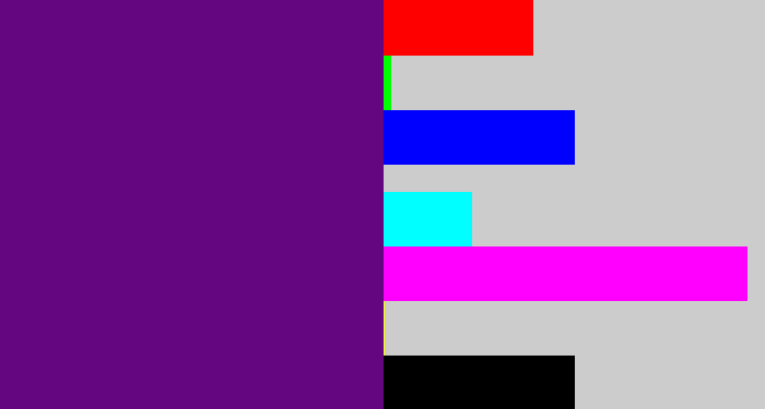 Hex color #630680 - darkish purple