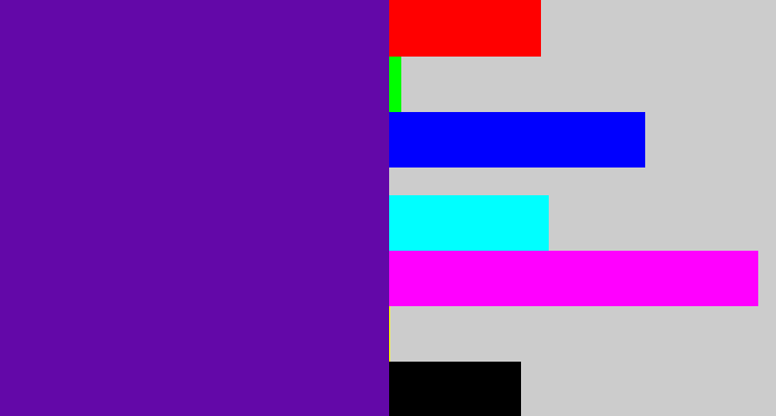 Hex color #6308a8 - purple