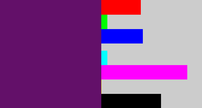 Hex color #631069 - darkish purple