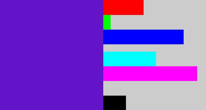 Hex color #6313c8 - purple/blue