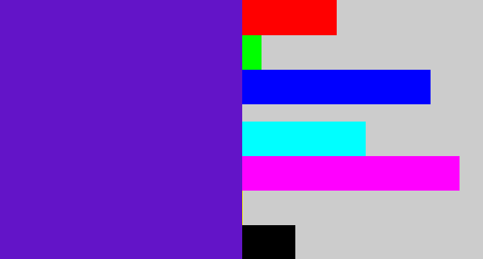 Hex color #6314c8 - purple/blue