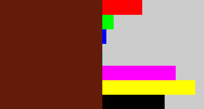 Hex color #631c09 - reddy brown