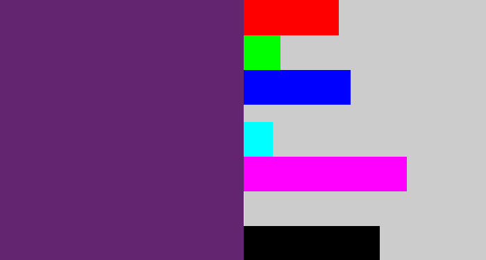 Hex color #632570 - darkish purple