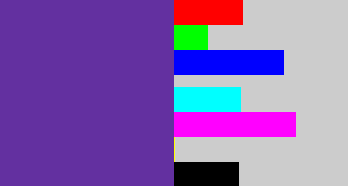Hex color #6330a0 - purple