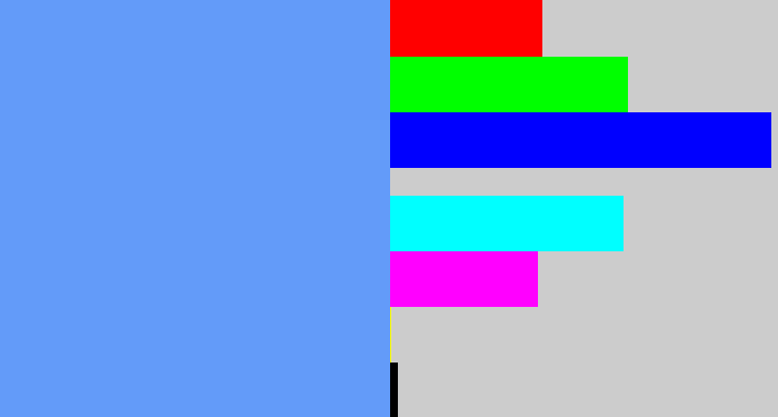 Hex color #639bf9 - soft blue