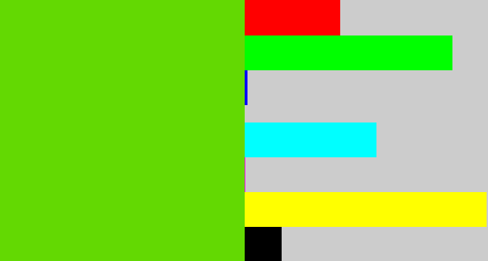 Hex color #63d902 - green apple