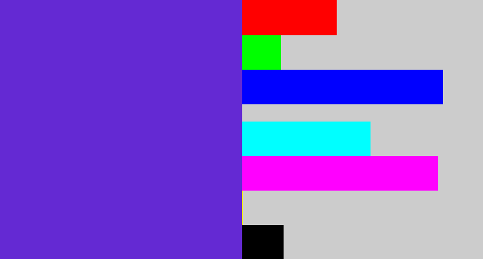 Hex color #6429d3 - purple/blue